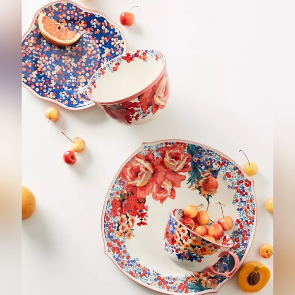 Liberty for Anthropologie Wiltshire Garden Teacup Mug for Coffee or Tea - Picture 2 of 7